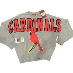 Mitchell & Ness St. Louis Cardinals Grey Crewneck Sweatshirt